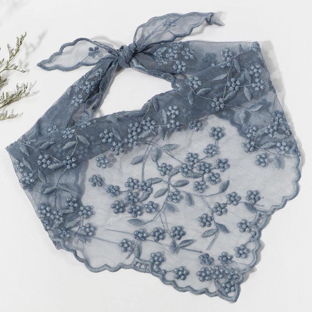 Hollow Lace Triangle Scarf Lace Girl Headscarf New Headband Office Lady