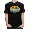 Мужские футболки с коротким рукавом для игры-приключения Survivor, повседневные, модные, приталенные, из чистого хлопка