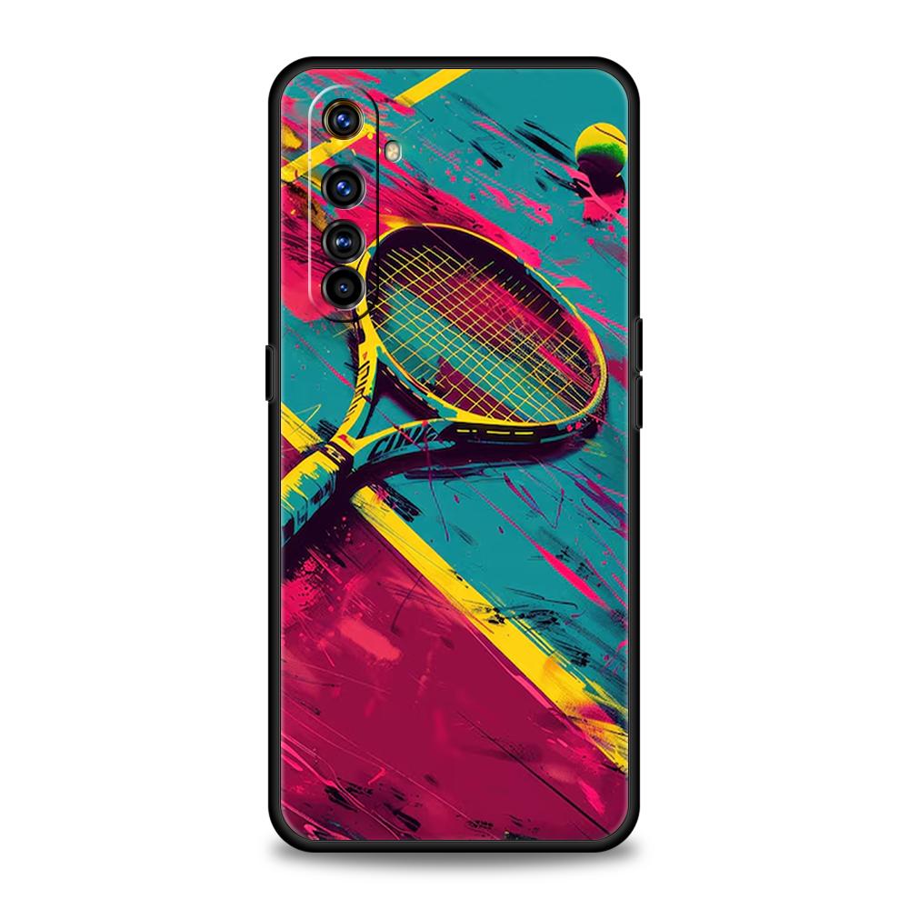 Tennis Sport Soft TPU For Realme 10 11 8i 9i 9 Pro Plus GT2 C3 6 7 8 Pro C21 C11 C25 C35 Pro 5G Shockproof Phone Cover Capas Bag
