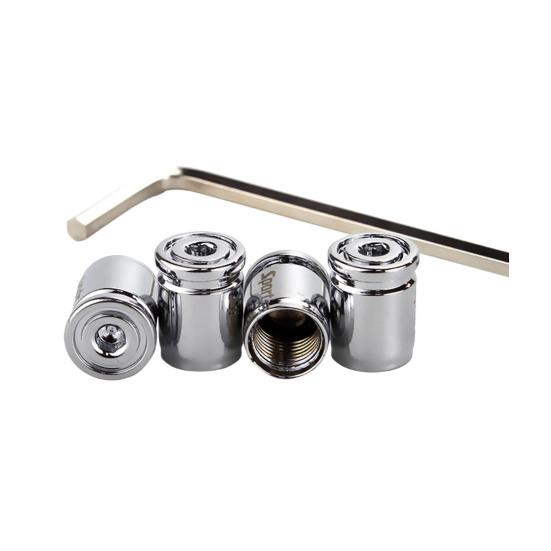 4 шт. блокирующие колпачки для стержней клапанов автомобильных шин, противоугонные крышки для стержней клапанов колес с резиновым уплотнением, универсальные чехлы для воздушных стержней шин