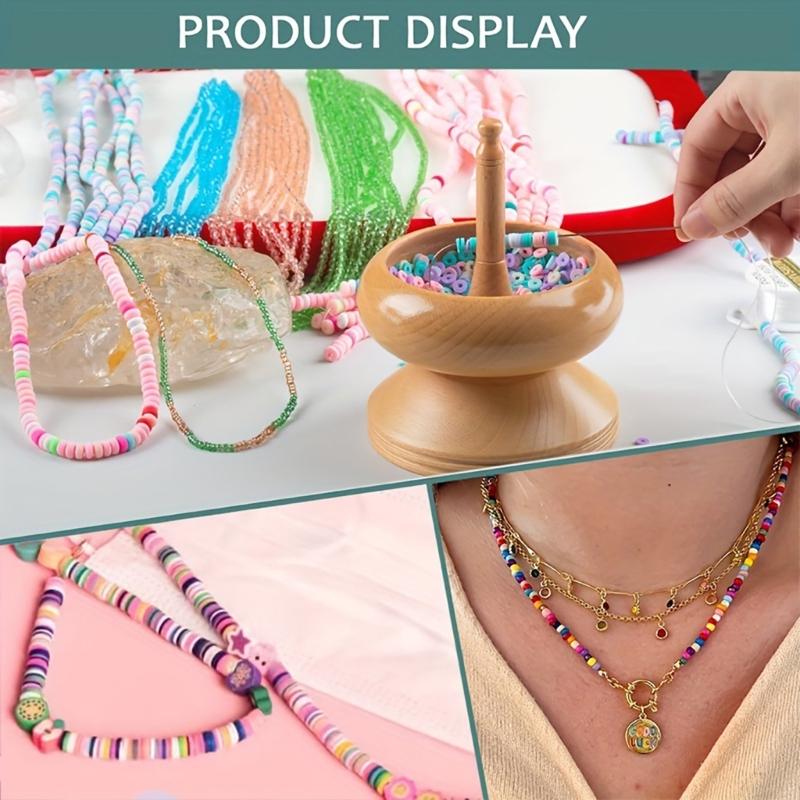 Bead Spinner Set Jewelry Making Tool Large Bowl Bead Spinner Spin Beading Bowl DIY Jewelry Accessaries for Necklace