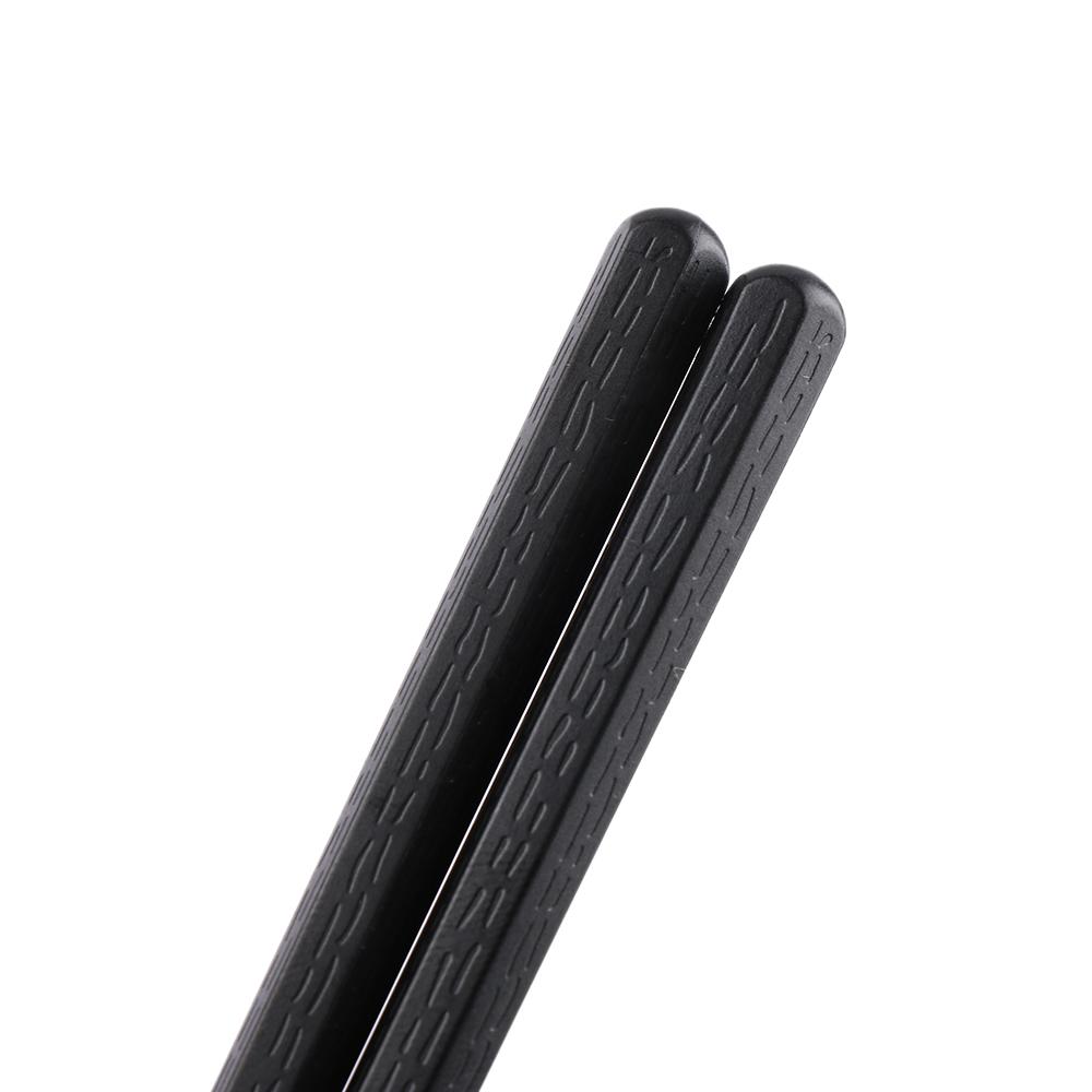 1 Pair New Kitchen Portable Sushi Chopsticks Alloy Japanese Non-slip