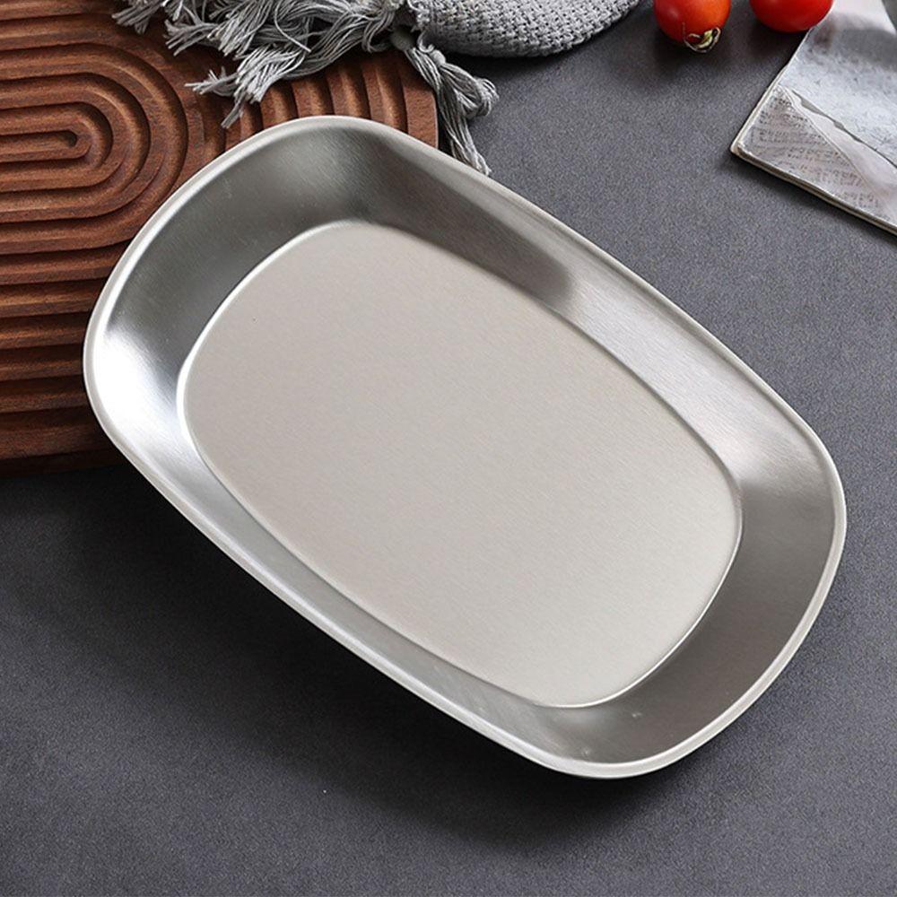 Smooth Edge Dessert Salad Plate Portable Food Serving Tray Picnic Dinner Plate BBQ Party