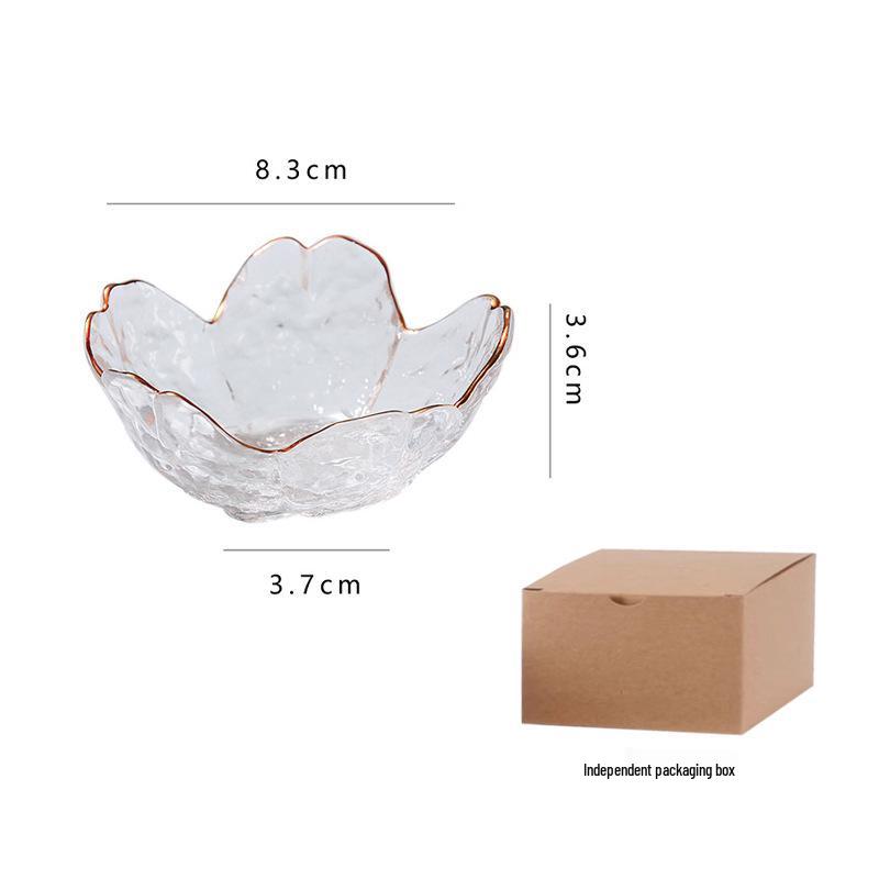 Japanese Hammered Pink Cherry Blossom Bowls and Dishes - Small Plates for Household Seasoning