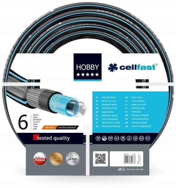 Cellfast Garden Hose Hobby Ats 1/2"" 60Mb Pl ""B""