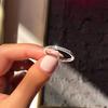 Couple Ring Female Single Row Drill Strip Ring Ring Jewelry Simple Ladies Ring Jewelry