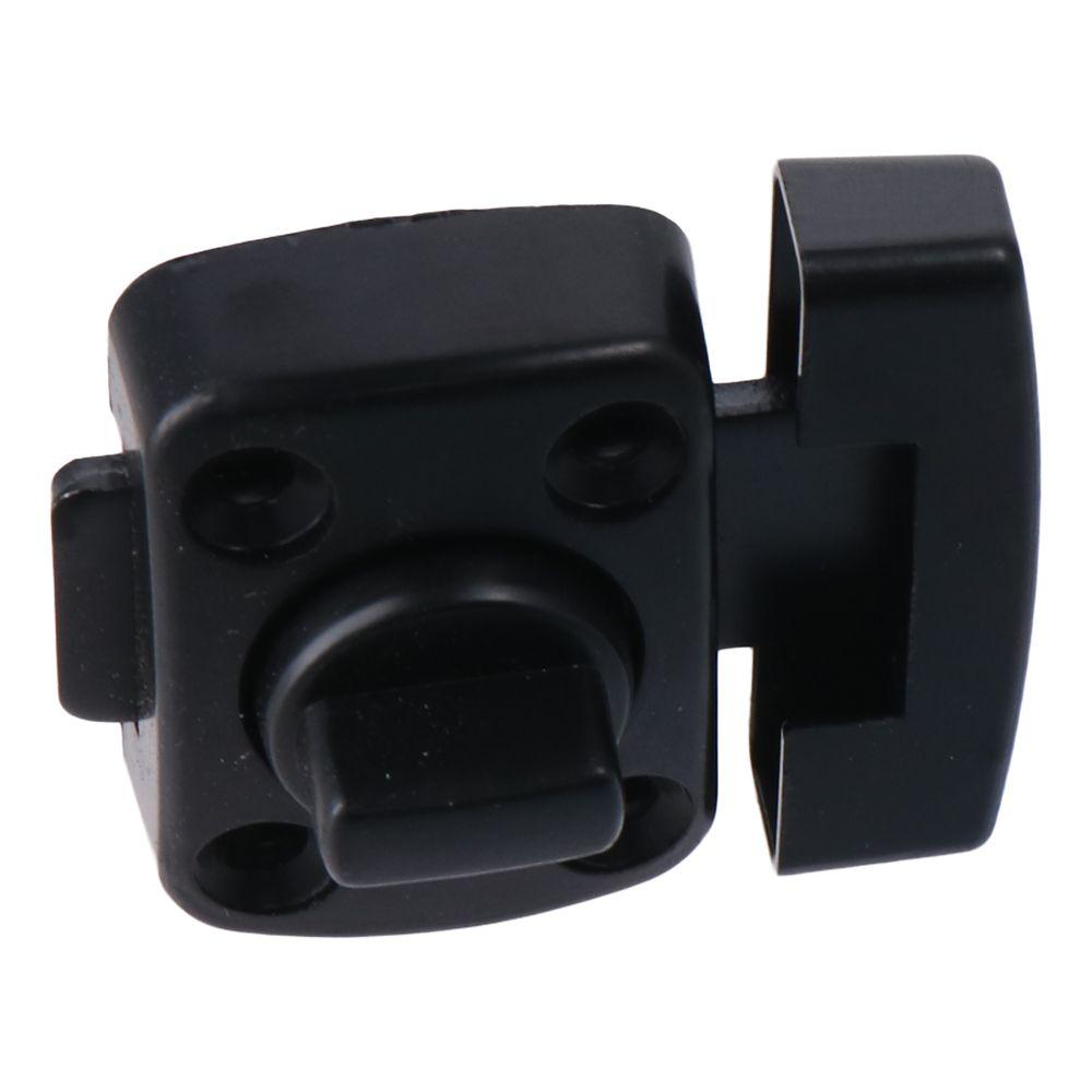 Black Door Lock Latch Rotate Bolt Gate Latches Portable Thickening Latch  Worker
