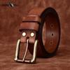 Belt Men's Genuine Cattlehide Leather Surface Washed-out Vintage Frosted Distressed Trendy Casual Jeans Belt