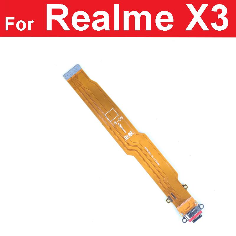 USB-плата для зарядки, док-станция, гибкий кабель для Realme X50 Pro X7 Pro X3 X2 Pro X Lite XT X, разъем USB-порта для зарядного устройства, детали ленты