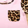 Комплект из 2 предметов с леопардовым принтом для девочки, летний топ с короткими рукавами и круглым вырезом, шорты, милый костюм для сестер на каждый день, для фотосессий и вечеринок