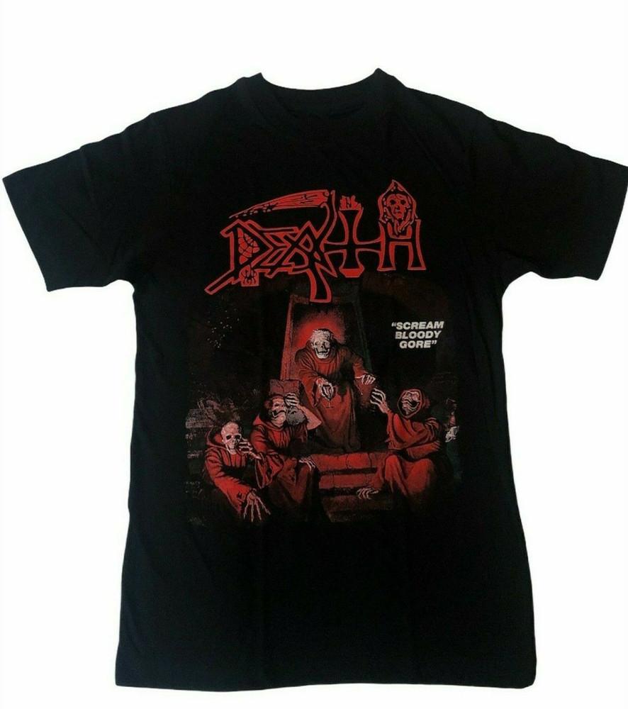 Death Rock группа Scream Bloody Gore Черная футболка с коротким рукавом S-4XL NL1139 Унисекс футболка