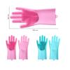Pet Grooming Cleaning Gloves Dog Cat Bathing Glove Anti-scratch Anti-bite Pet Bath Gloves Soft Silicone Hand Protection Tool