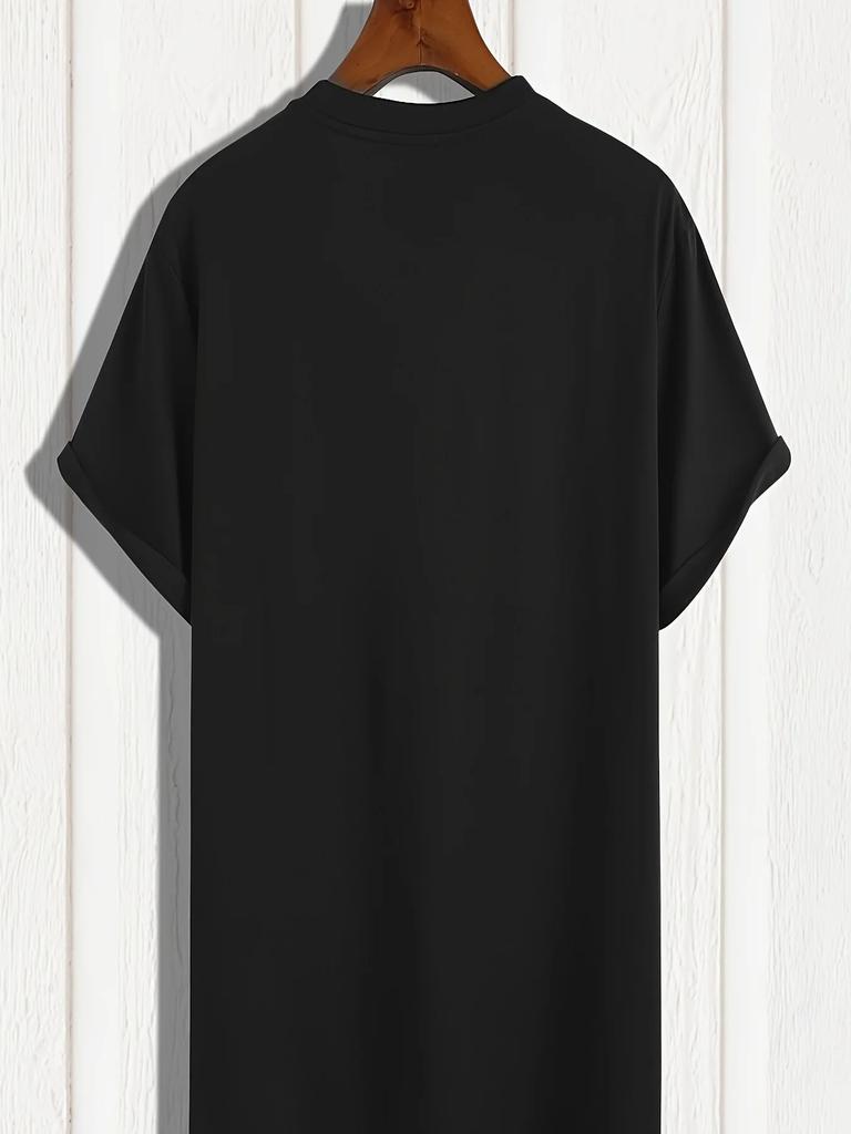 Мужская хлопковая футболка с графическим принтом The Boondocks - Черная повседневная футболка с круглым вырезом и коротким рукавом с надписью I Ain't Lucky It's About T Shirt