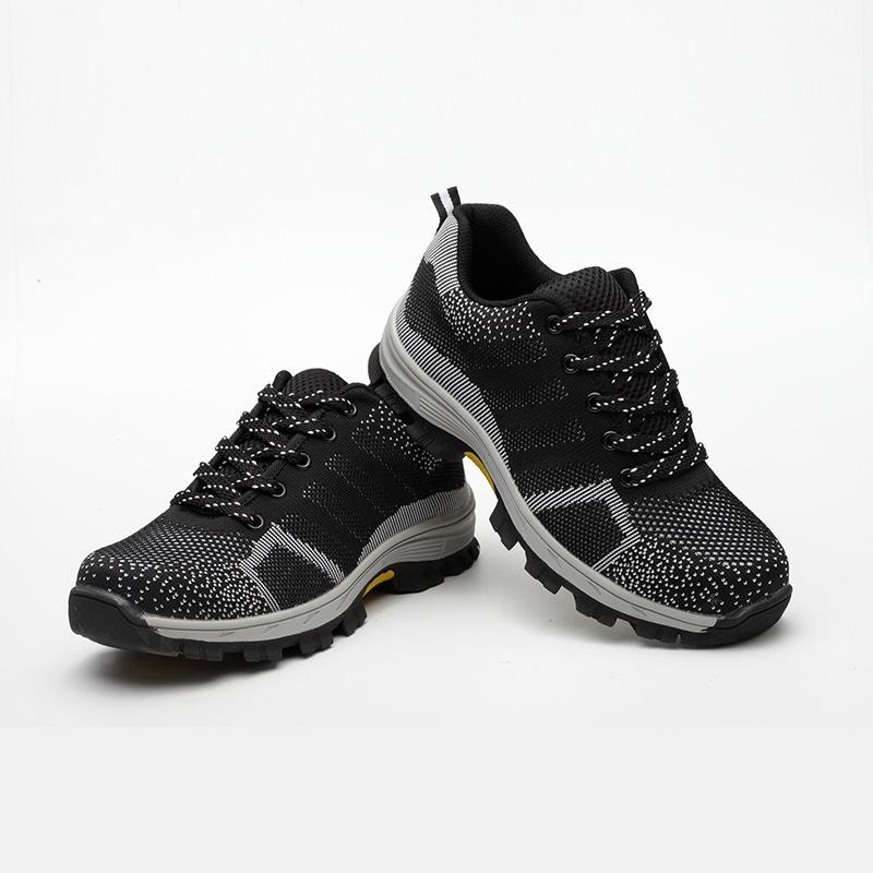 Модная мужская обувь для страхования труда, износостойкая и противоударная защитная обувь, мужская защитная обувь с низким верхом