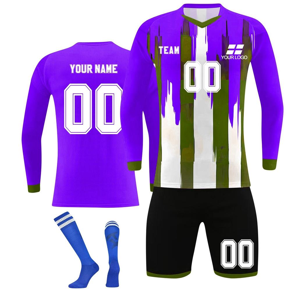 Комплект персонализированных рубашек для мужчин и девочек с именем и номером, футбольные майки на заказ для мальчиков, тренировочный костюм