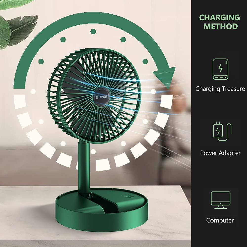 Folding Small Fan Mini Portable Electric Fan Handheld Desktop Small Fan USB Charging Fan