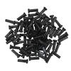 80pcs Bicycle Spoke Hats Iron 14mm Mountain Road Cycling Spoke Nipples for 14G Spoke Wire Black