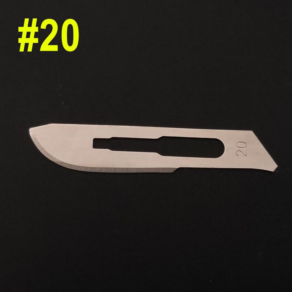 100 шт., лезвия для стоматологического скальпеля, углеродистая сталь, стоматологическое хирургическое лезвие, инструмент, стоматологическое лезвие, ручка, автоклавируемые инструменты для стоматолога