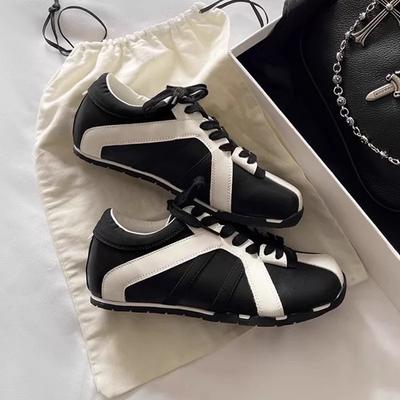 Обувь Dexun женские туфли с квадратной головкой зебры 2025 лето и осень новые спортивные и досуговые туфли Forrest Gump цвет, соответствующий ретро красный