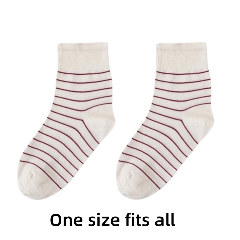 Cotton Mid Calf Socks Loose Cuff Nursing Socks Non Binding Women Socks Night Rest