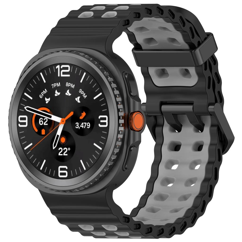 Двухцветный силиконовый ремешок для Samsung Galaxy Watch 8/8 Classic Sport дышащий браслет Для Galaxy Watch 8 40/44 мм силиконовый ремешок