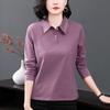 Elegancka koszulka polo z długim rękawem i haftem