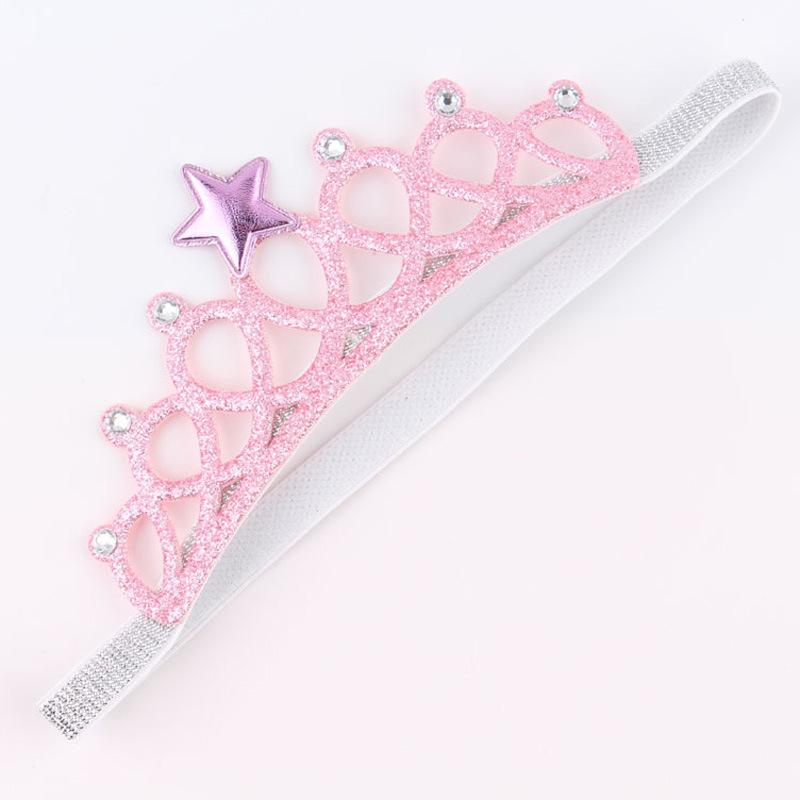 Повязка на голову с короной для новорожденных, Золотая корона принцессы, милая повязка для волос для маленьких девочек, детские диадемы, реквизит для фотосессии, аксессуары для волос для маленьких детей