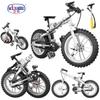 New City Creative Bricks Bike With Inflator Folding Mountain Sports Off-Road Bicycles Building Blocks Model For Kids Toys
