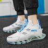 Breathable Men's Trendy Blade Shoes - Large Size, Autumn 2022, Height-Increasing White Sports Sneakers