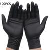 100/50/20PCS Disposable Black Nitrile Gloves For Household Cleaning Work Safety Gardening Gloves Kitchen Tools
