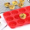 Non Stick Baking Mold 12 Holes Baking Tools Round Cupcakes Mold  Kitchen Tools