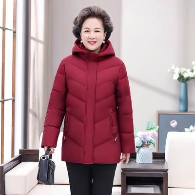 Куртка-пуховик для мам, короткая, женская, утепленная, свободная, с хлопковой подкладкой