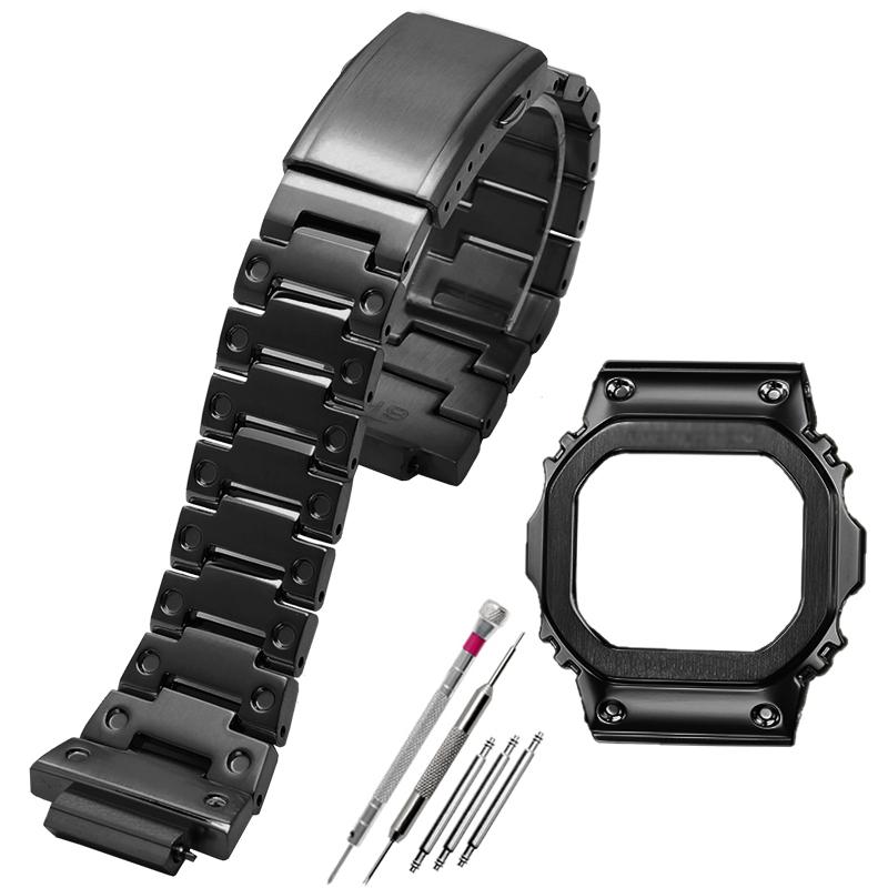 Ремешок для часов V4.0 из нержавеющей стали для casio g-shock DW-5600 DW5600 GW-B5600 DW-5030 GB-5600 GWX-5600, корпус ремешка для часов, стальной безель