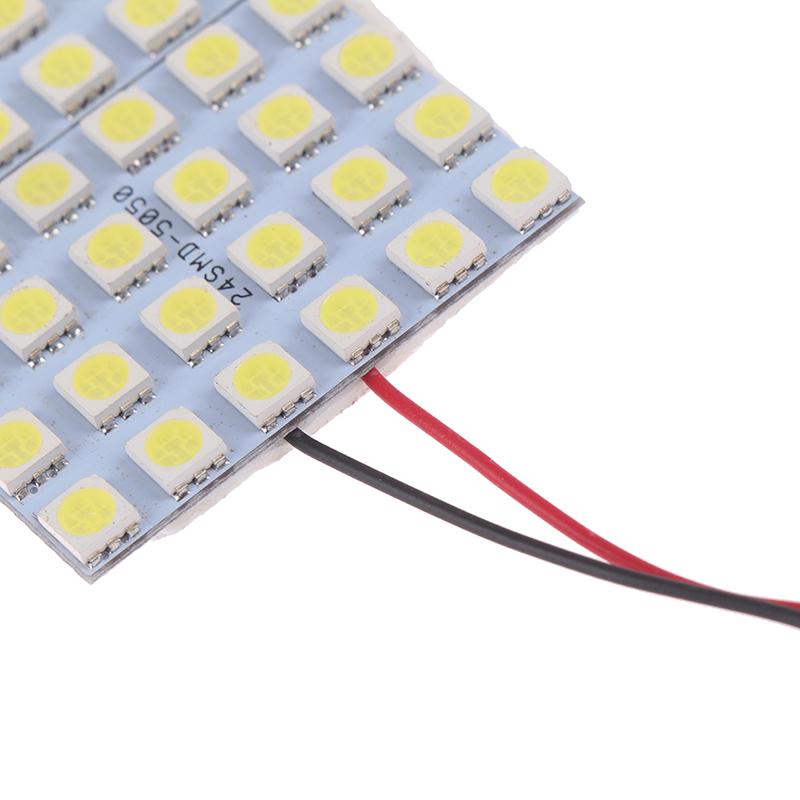 Car Interior 5050 Led White Light Smd Lamp Panel T10 Festoon Dome Ba9S 12V 5W