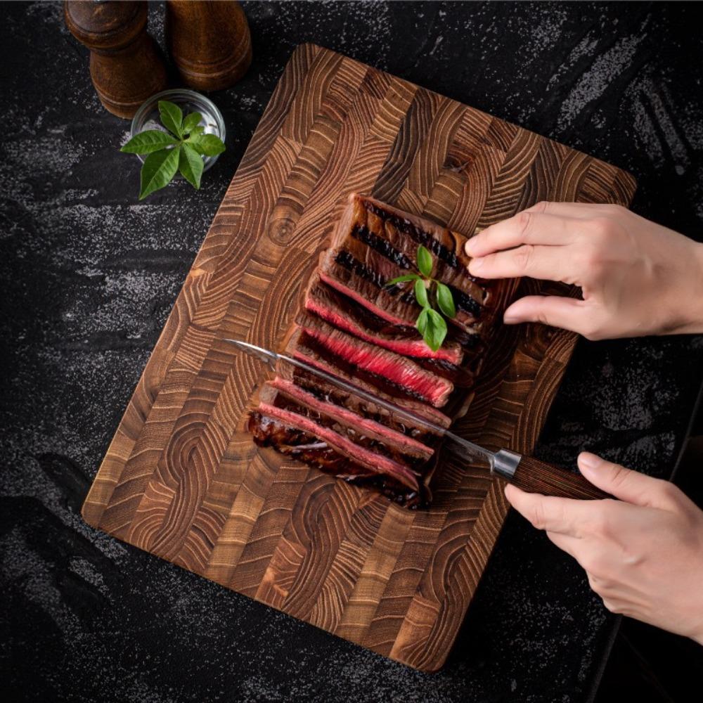 Thickened Teak Wood Cutting Board Rectangular Charcuterie Board Serving Board Restaurants
