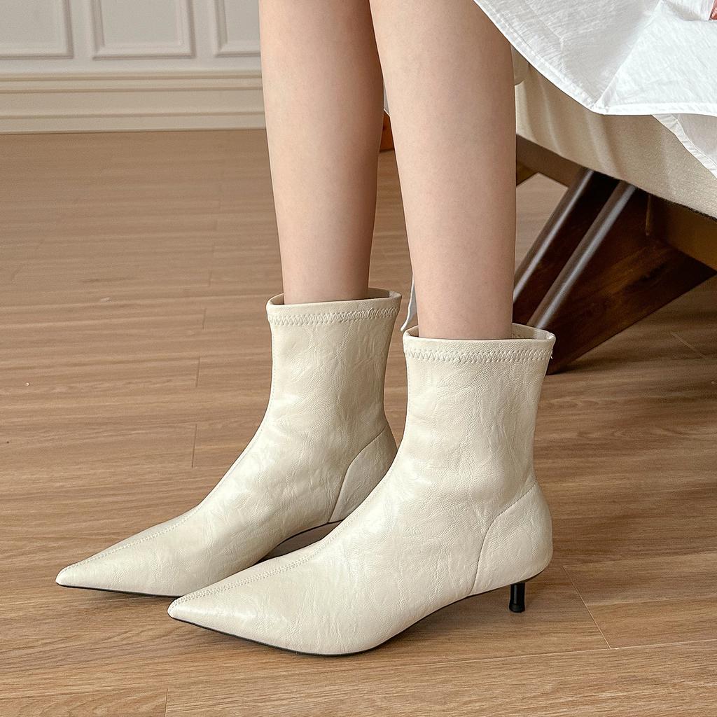 Удобный и простой в носке! Ретро коричневые мягкие кожаные кошачьи и короткие ботинки женские новые осенние ботинки на низком каблуке