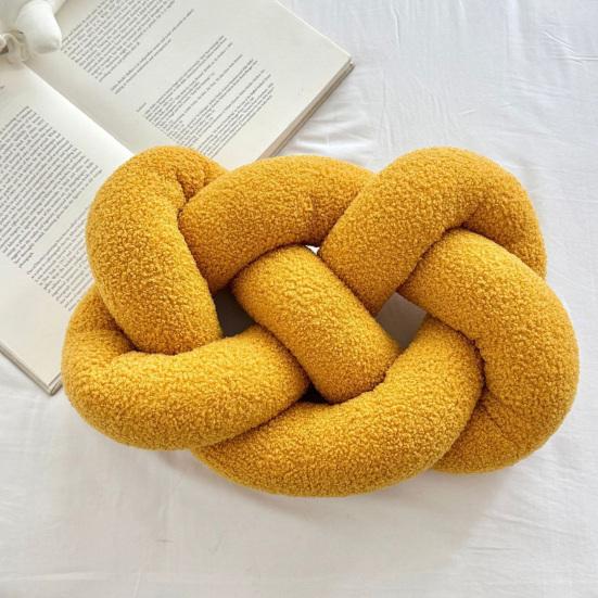 Knitted Knot Pillow Handmade Decorative Throw Pillows Soft Sofa Cushion Home Bedroom Decor Gift