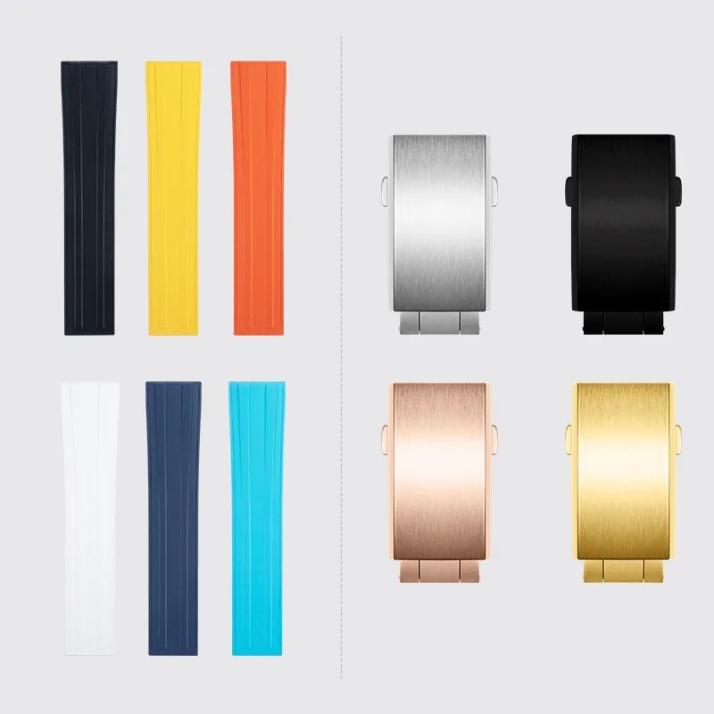 Роскошный ремешок для часов Мужской 18/19/20/21/22 мм Браслет по размеру Аксессуары Для Armani Omega Citizen Hamilton Casio Умные часы Ремешок