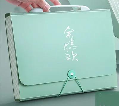 A4 capacity folder insert transparent storage bag student specific paper organizer with large