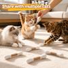 Игрушки для кошек для дома, Интерактивная игрушка для кошек Qtip, Кролик, Плюшевый пищащий кролик, Когтеточка, Игрушки для грызения для котят, Прочные, устойчивые к укусам