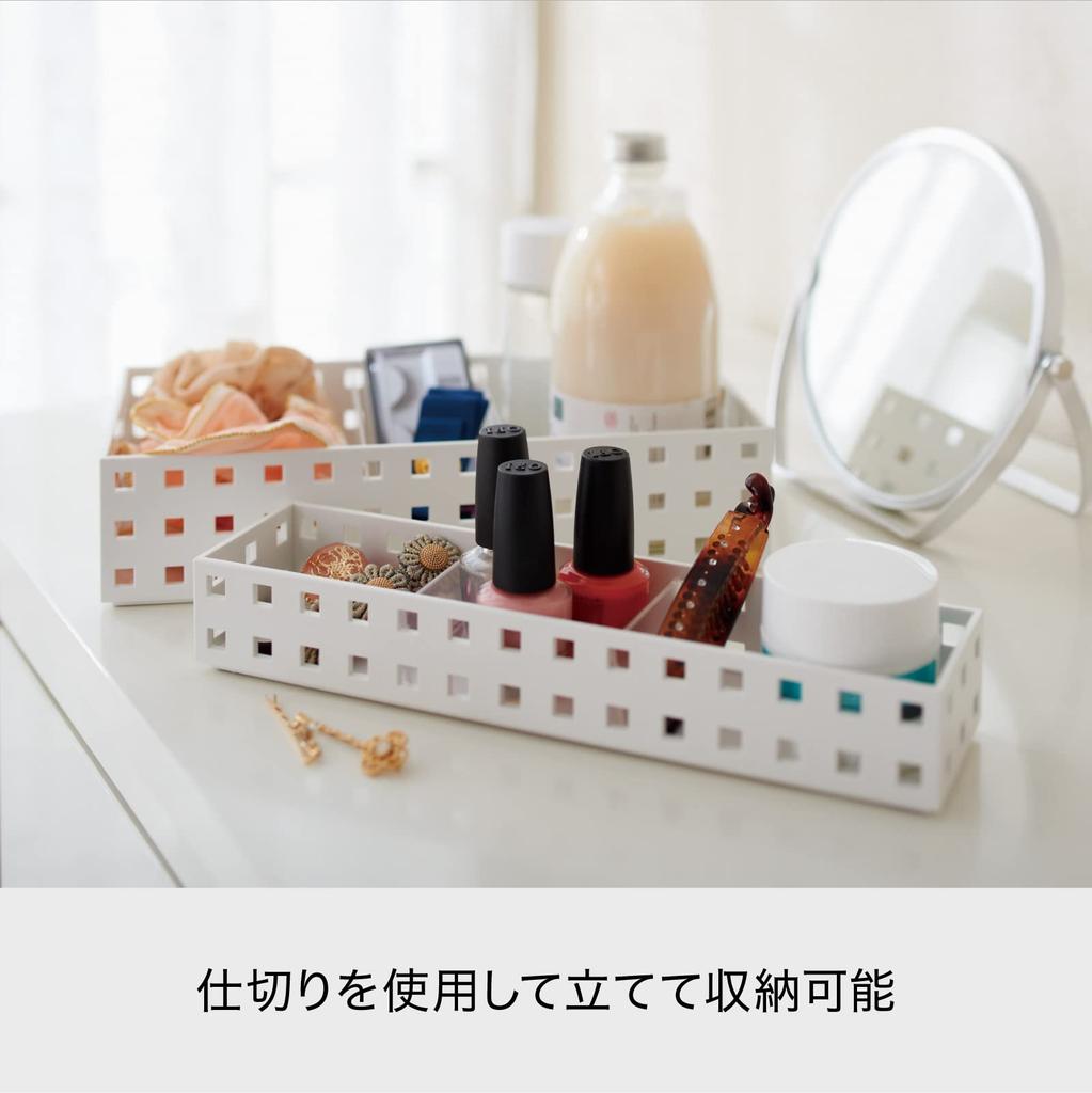 Like-it Storage BoxCase, Bricks Heading Board, Slim Medium, Set of 2 (for 9001 and 9011), Approx. W10.3 X H7.1 X T0.2cm, Clear, Made In Japan, 9127