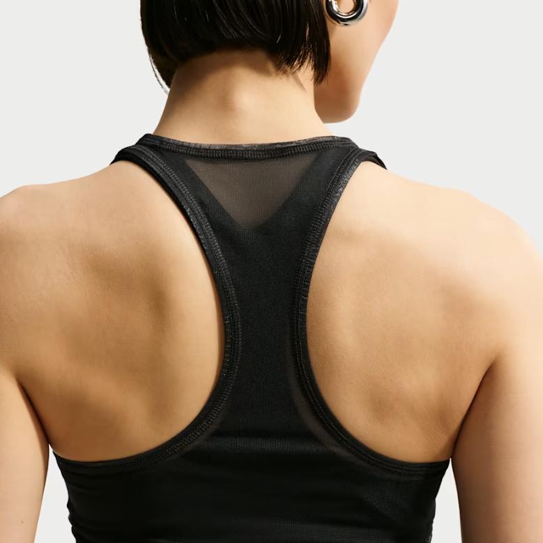 Nike Спортивный облегающий прозрачный легкий дышащий элегантный топ-майка женские топы IR1676-010