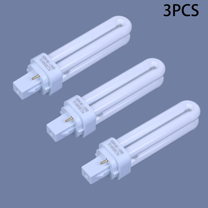 1/3/5Pcs Energy Saving Lamp Light Bulb Downlight Compact Fluorescent Bulbs Replacement Plug Led 2 Pin Double Tube Led Lamp Bulb