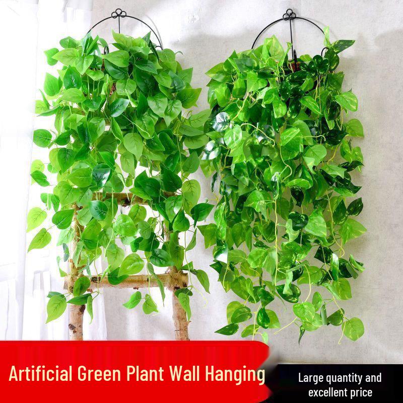 Artificial Pothos and Spider Plant Hanging Vine for Indoor Decoration