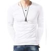 Мужская футболка осень-зима однотонная с длинными рукавами мужская футболка мужская футболка