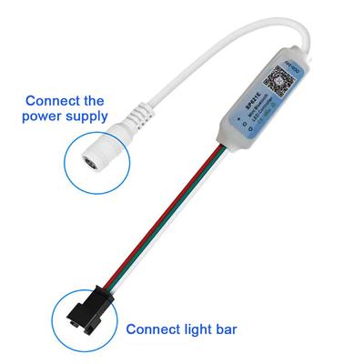 Мини Bluetooth RGB контроллер SP621E для светодиодной ленты WS2811 WS2812 WS2813 -24В