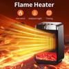 Electric Fireplace Heater Creative EU Adapter Plug for Indoor Bedroom Office