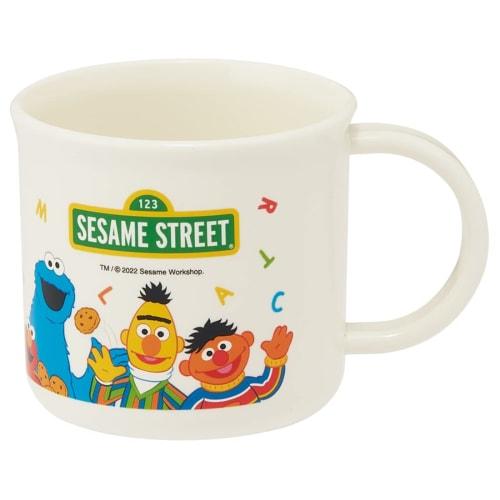 Skater Children's Plastic Lunch Cup, 200ml, Dishwasher Safe, Made In Japan, Sesame Street Design, KE4AAG-A