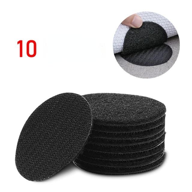 10 шт., прочная самоклеящаяся застежка, наклейки в горошек, клейкая лента с крючками и петлями для простыни, дивана, коврика, ковер, противоскользящие подушечки для коврика