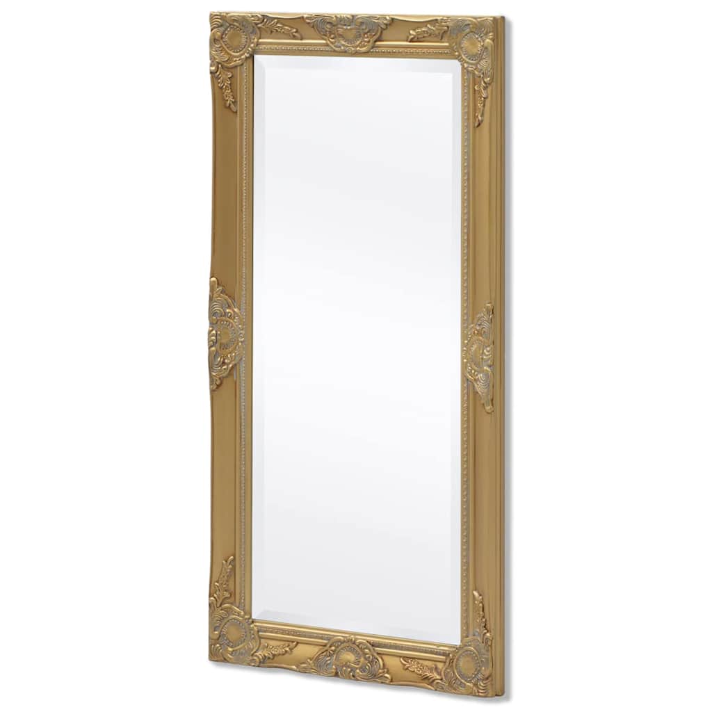 Vidaxl Lustro Ścienne W Stylu Barokowym 100X50 Cm, Złote